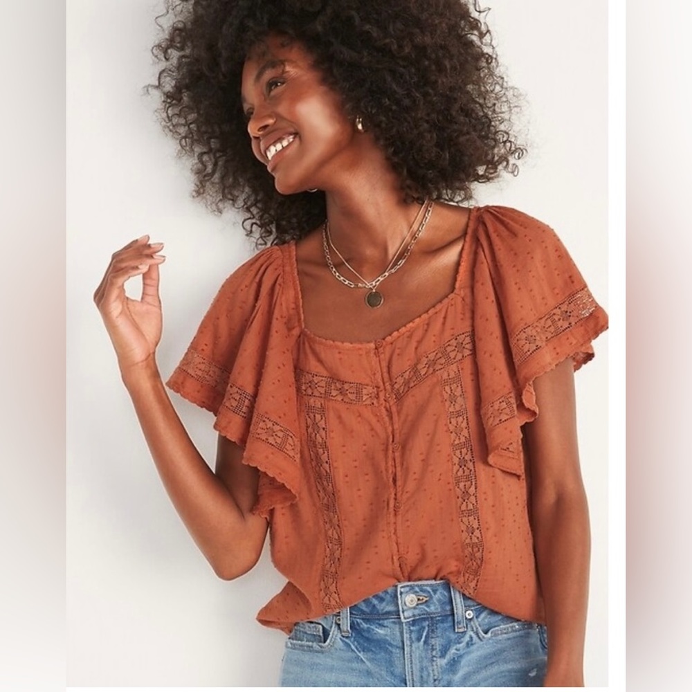 Old Navy Women's Rust Blouse